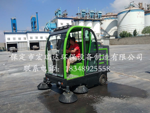 保定宏瑞達2150電動(dòng)掃地車(chē)走進(jìn)張家口宣化水泥廠(chǎng)