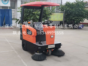 保定宏瑞達1450電動(dòng)掃地車(chē)在廣州惠州農村合作社上崗